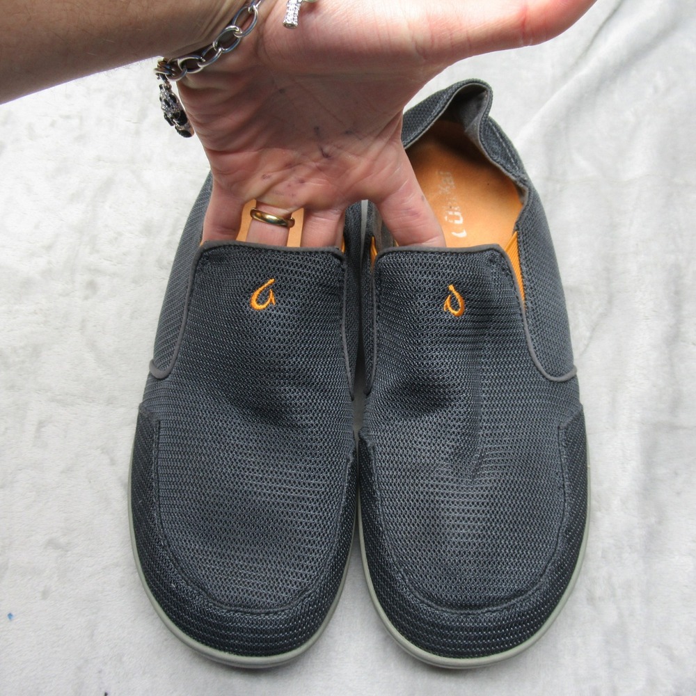 OluKai Men Shoes 11 Black Nohea Mesh Slip On Lightweight Comfort Casual Sneakers - Picture 12 of 15
